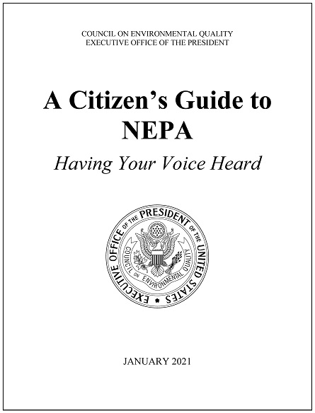 Citizens Guide to NEPA cover