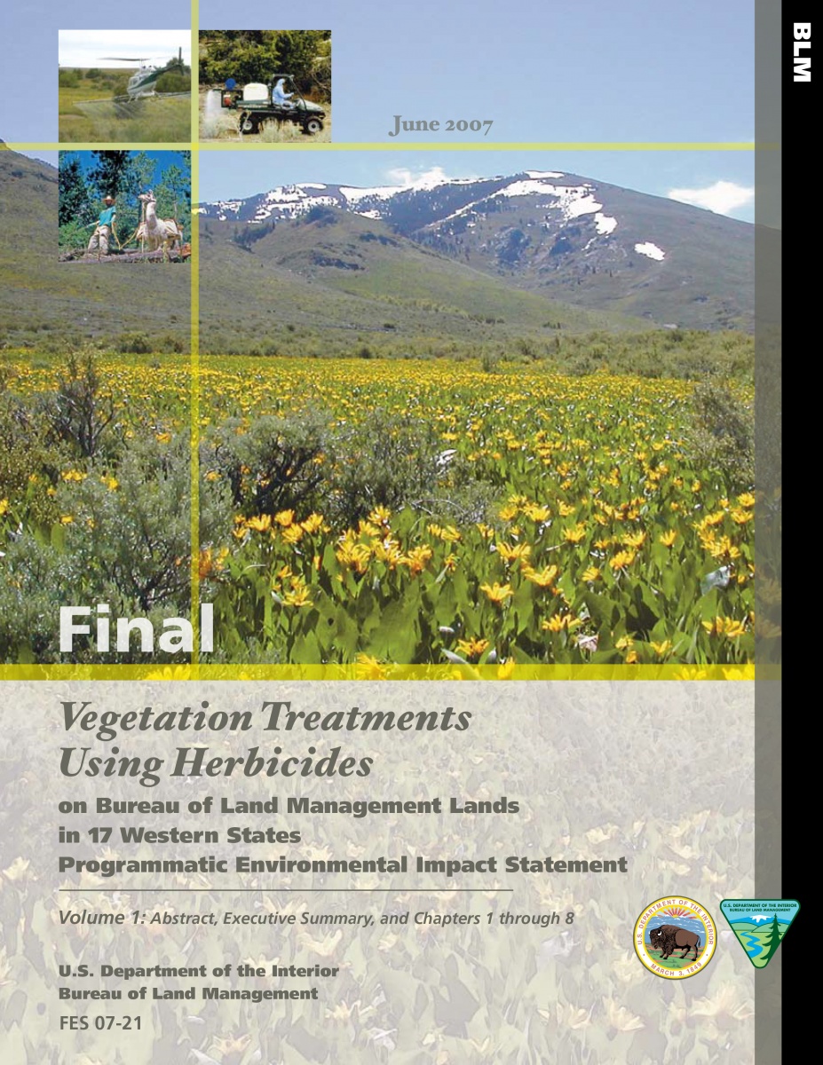 2007 vegetation PEIS cover page