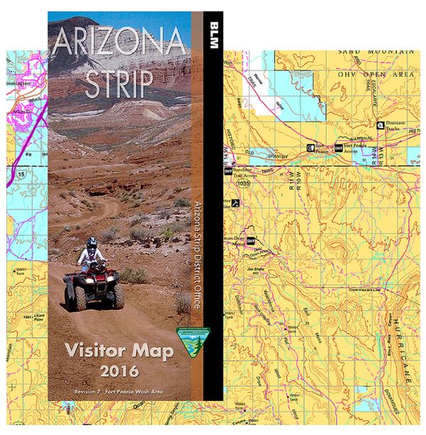 Arizona Strip Visitor Map East Bureau Of Land Management 9147