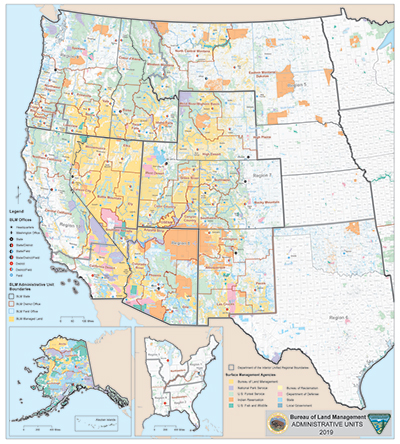 Bureau of Land Management Administrative Units 2019 | Bureau of Land