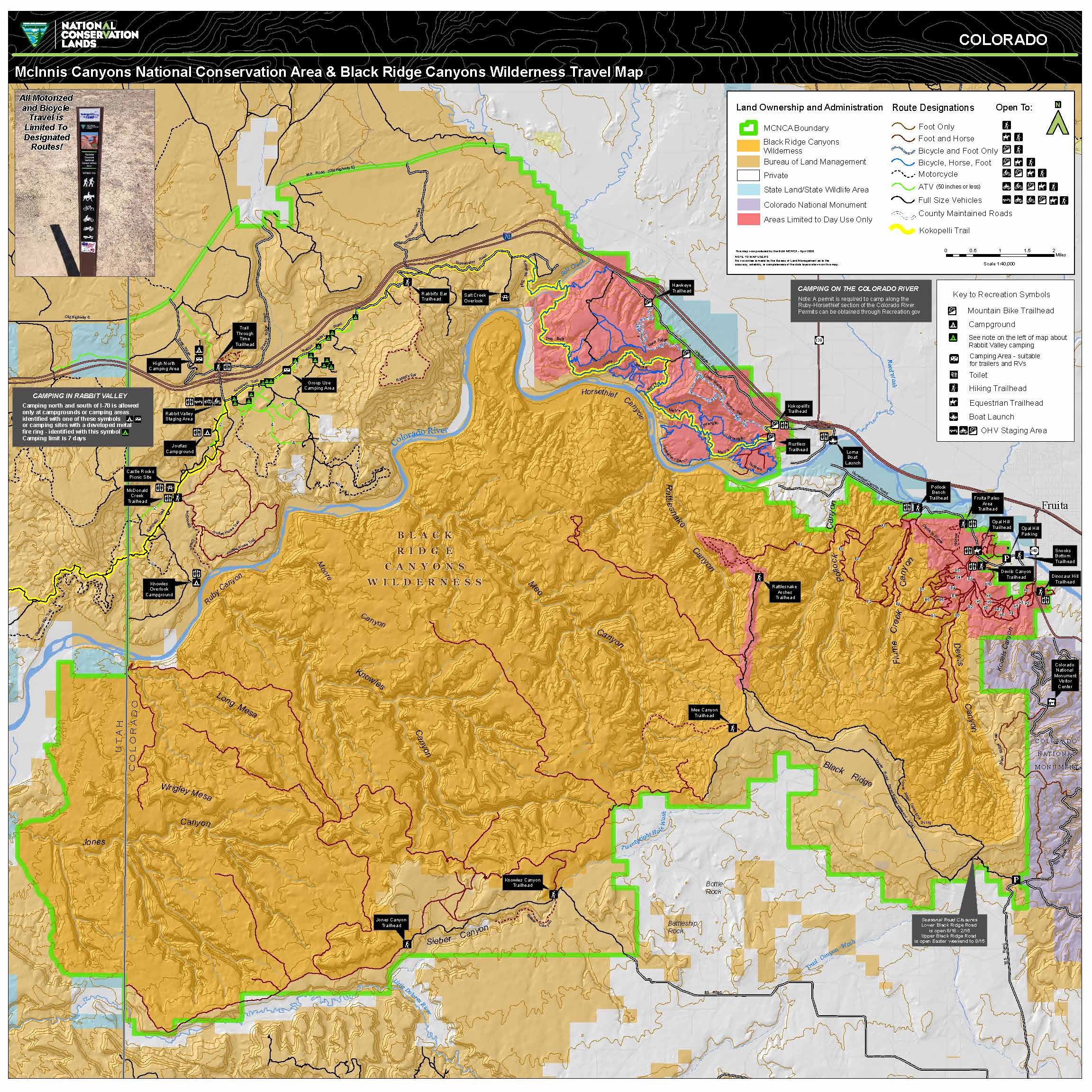 McInnis Canyons National Conservation Area MCNCA Travel 