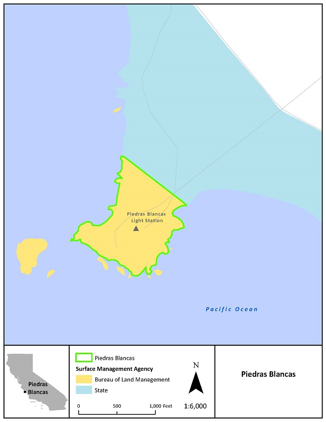 Map of Piedras Blancas | Bureau of Land Management