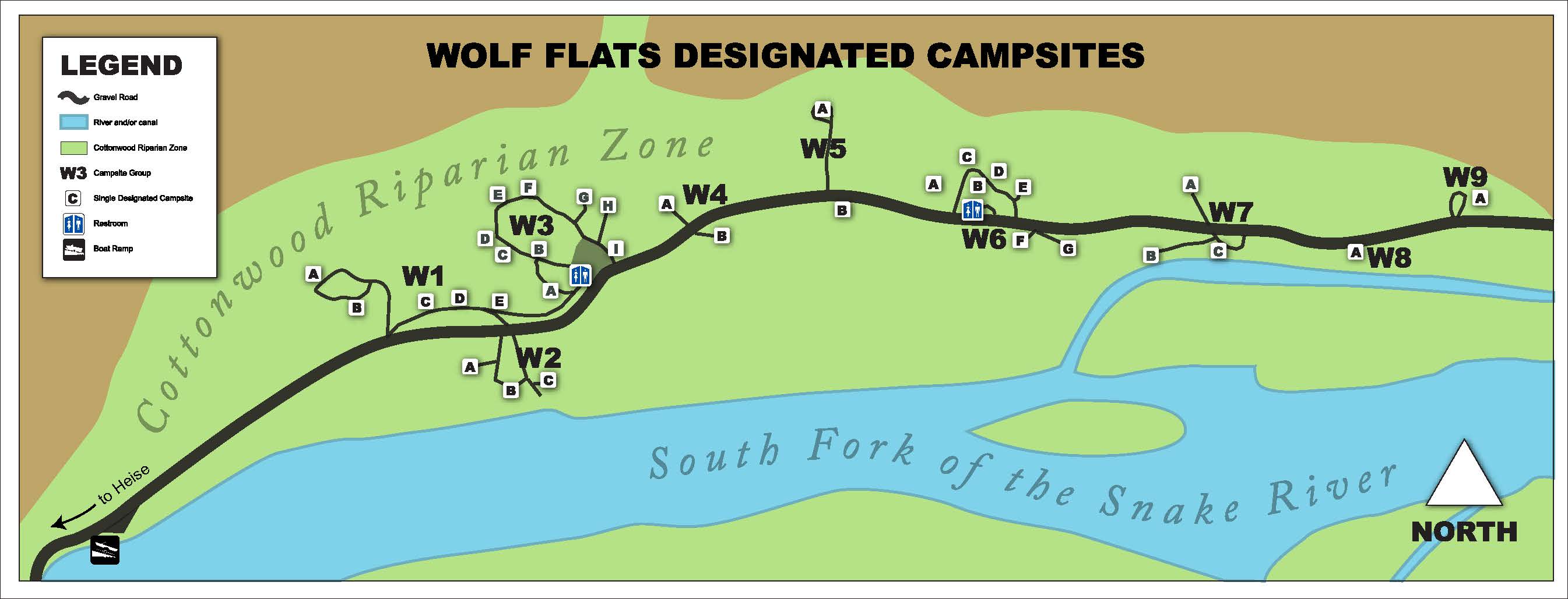 Media Center Public Room Idaho Wolf Flats Camping Map Bureau Of Land Management 4027
