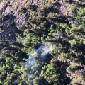 The tenth-acre Sheep Creek Fire is smoldering in eastern Nevada's Mt. Grafton Wilderness.