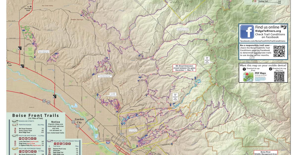 Ridge To Rivers Trail Map Ridge To Rivers | Bureau Of Land Management