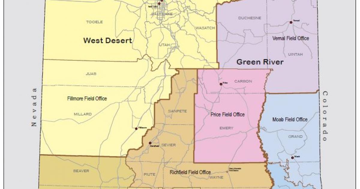 Blm Field Office Map Field Office Boundaries | Bureau Of Land Management