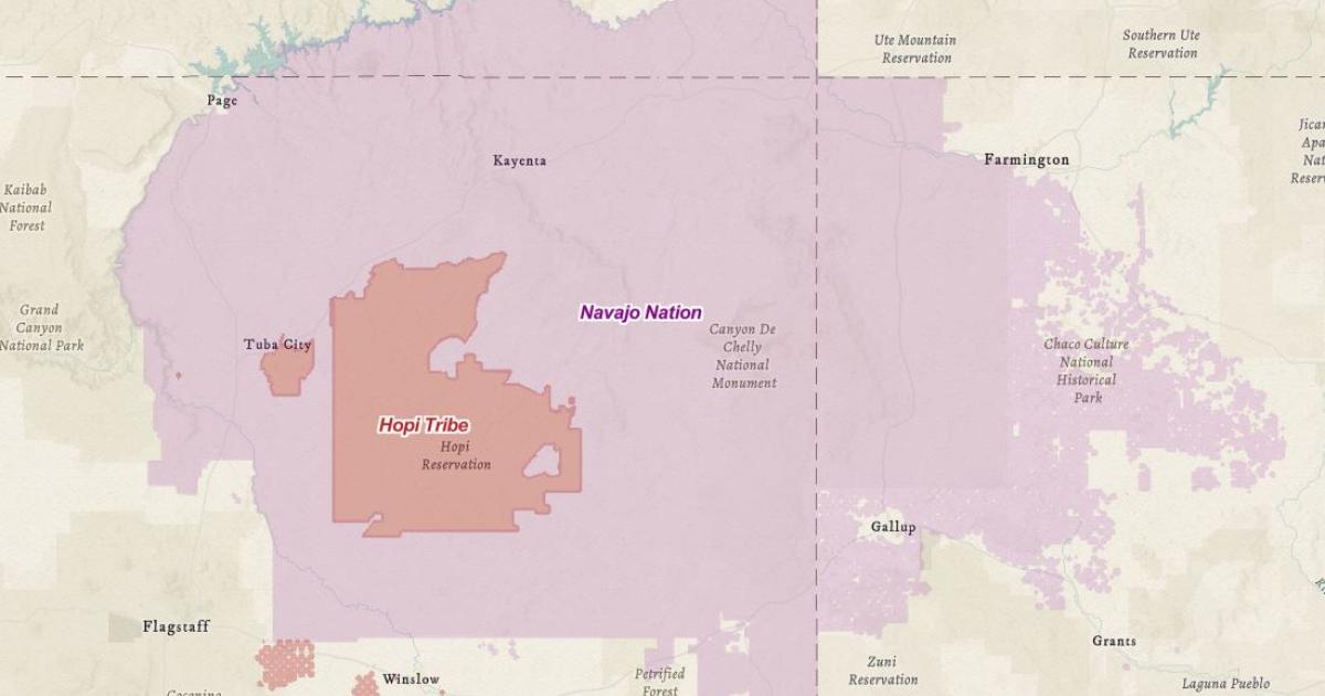 Navajo Nation Map New Mexico The Lands Of Navajo Nation | Bureau Of Land Management