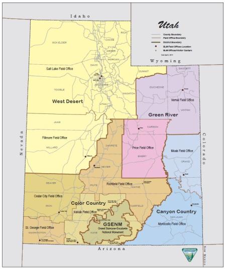 Blm Field Office Map Field Office Boundaries | Bureau Of Land Management