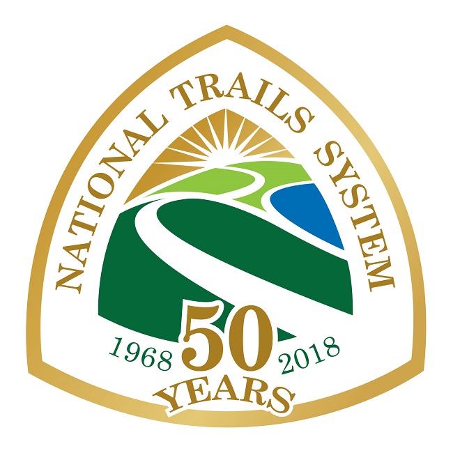 The National Scenic and Historic Trails 50th Anniversary Logo