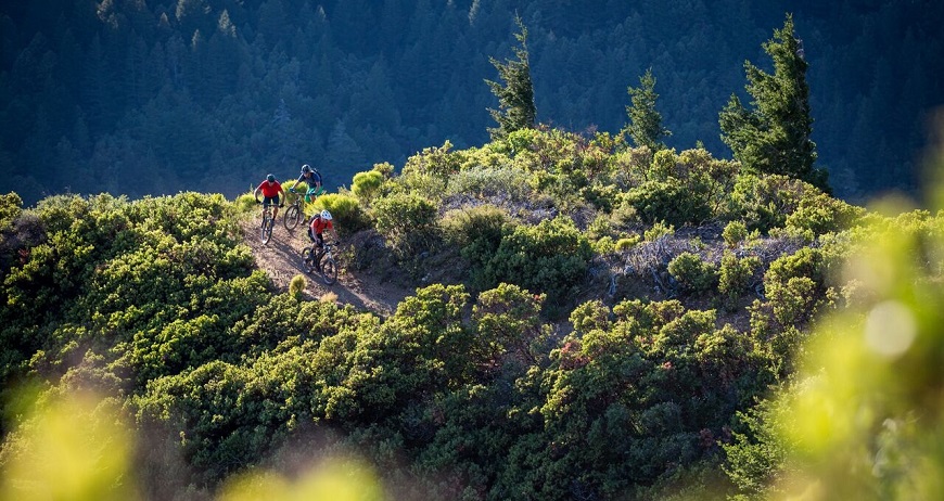 Mountain bikers ride the King Range trails in California. Photo by Leslie Kemmer, IMBA.