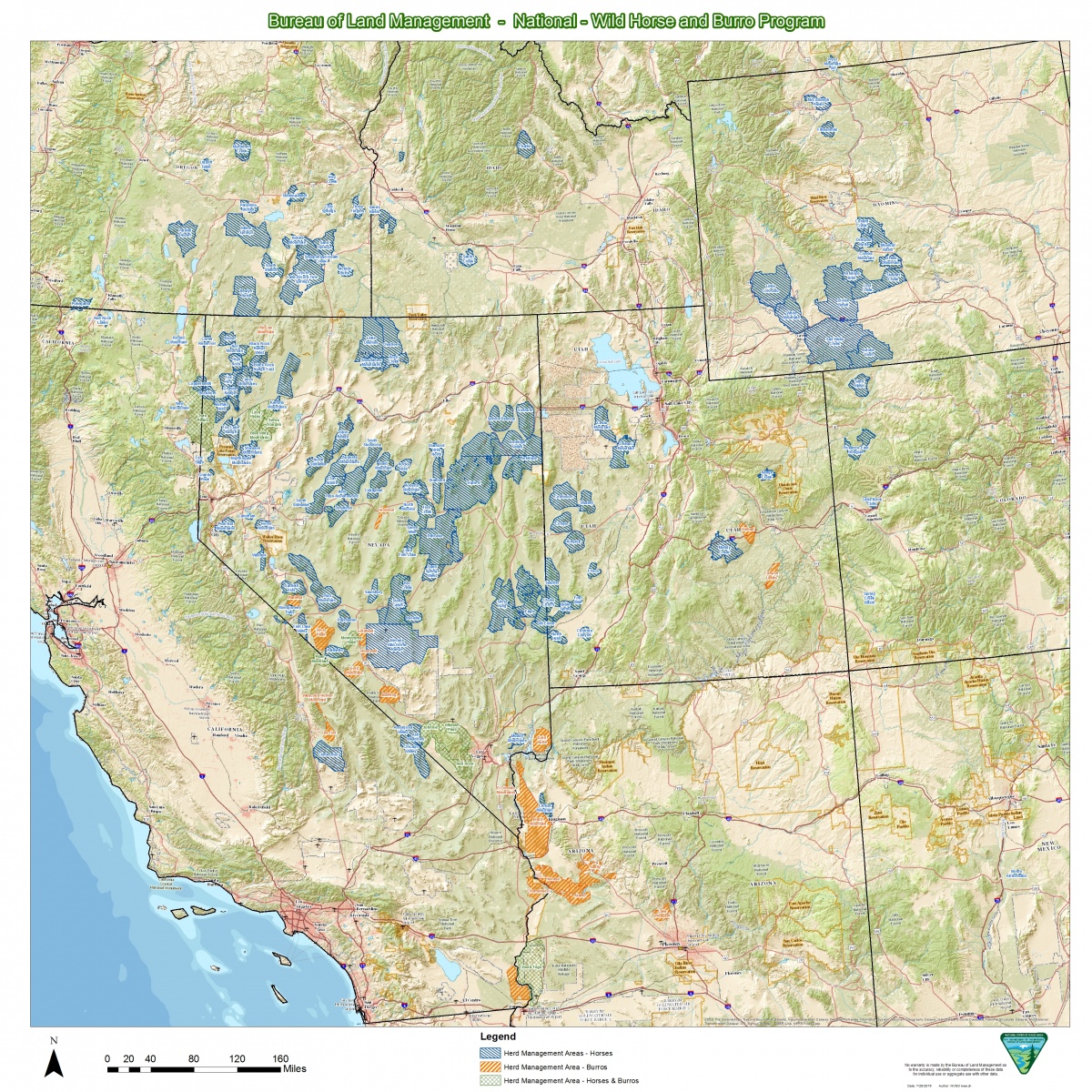 Wild Horses In America Map Program Maps | Bureau of Land Management