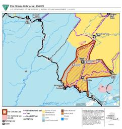Image of the fire closure order area for the western portion of the White Mountains National Recreation Area.