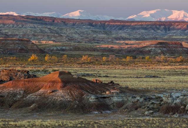 Scenic landscape view mountains