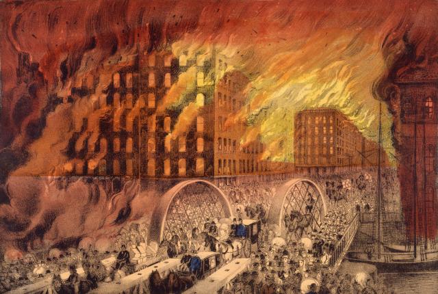 Image of the Great Chicago Fire