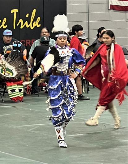 Tribal dance performed during the IRT.  Photo courtesy of: Idaho National Guard and Nevada National Guard.
