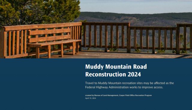 Screenshot of the Muddy Mountain Story map. 