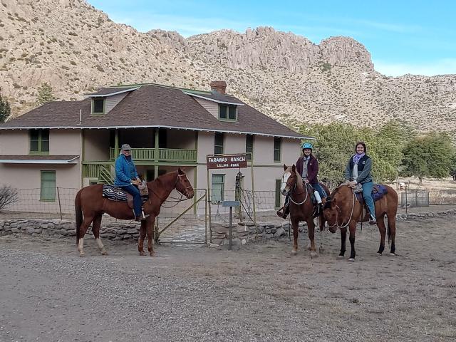 Amigo and friends visit Chiricahua National Monument in southeastern Arizona.