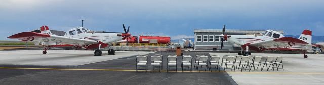 Single Engine Airtankers set the state for the new Casper Airtanker Base's inauguration. 