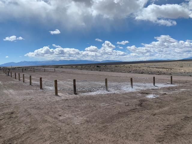 The parking area at the Alleged UFO Skip Site in Roswell, New Mexico.