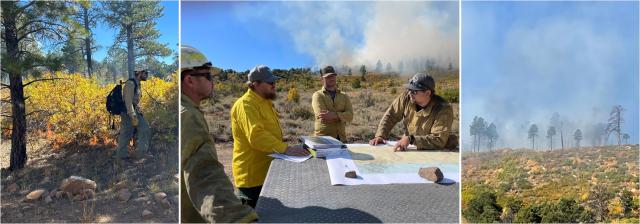 Conducting prescribed fire treatments on Carpenter Ridge in Uncompahgre Field Office