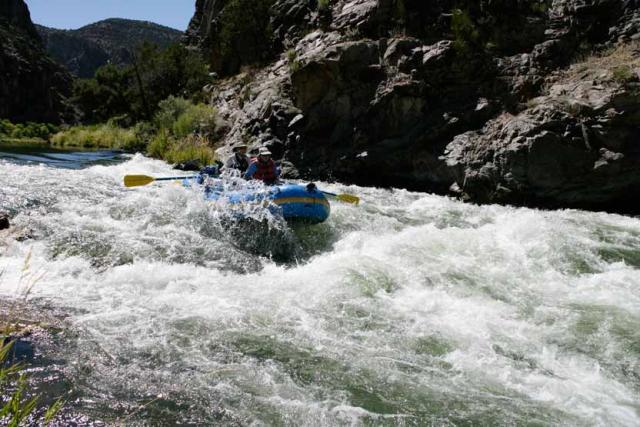 Whitewater rafting in the Gunnison Gorge. Image: Jerry Sintz