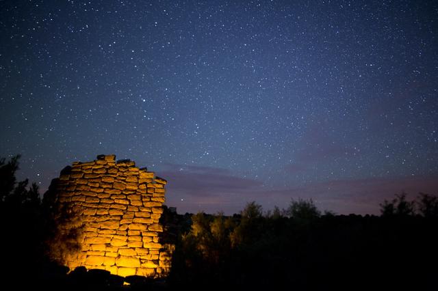 Canyons of the Ancients NM at night. Photo by Bob Wick