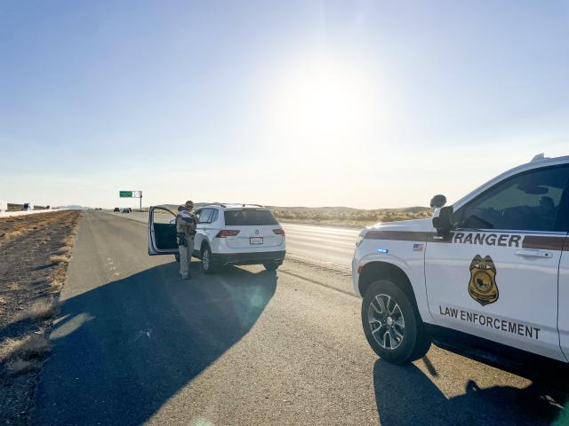 Ranger Perez distinguished himself through his heroic efforts resulting in saving an infant’s life. BLM Photo. 