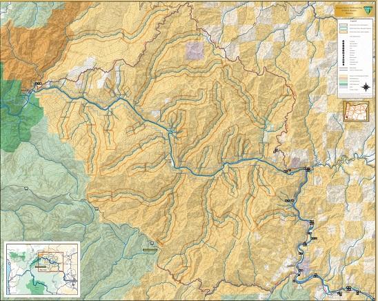map showing wild rogue river additions