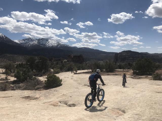 cyclists at Canyons of the Ancients National Monument
