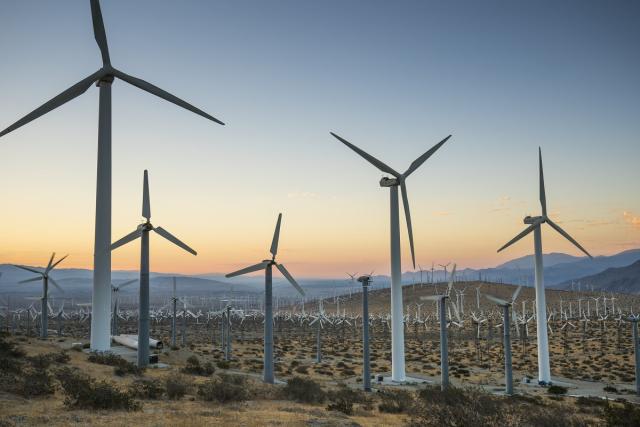 wind turbines california desert