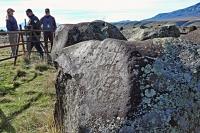 Petroglyph boulders at Indian Rocks