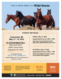 BLM to host wild horse and burro event in Cassopolis, Michigan