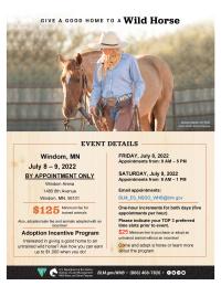 BLM to host wild horse and burro event in Windom, Minnesota