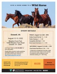 BLM to host adoption and sales event in Doswell, VA