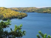 View from overlook of Honeymoon Bluff in the Superior National Forest