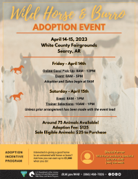 BLM to host Wild Horse and Burro Event in Searcy, Arkansas