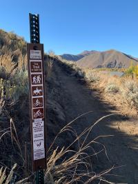Silver Lining Trail marker 