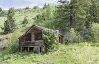 Abandoned building in the historic site of Silver City Idaho