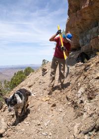 Volunteers work to help maintain public lands.