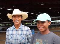Emily and Sarah Harris at Wild Horse and Burro Event in Doswell, VA