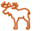 orange bull moose icon