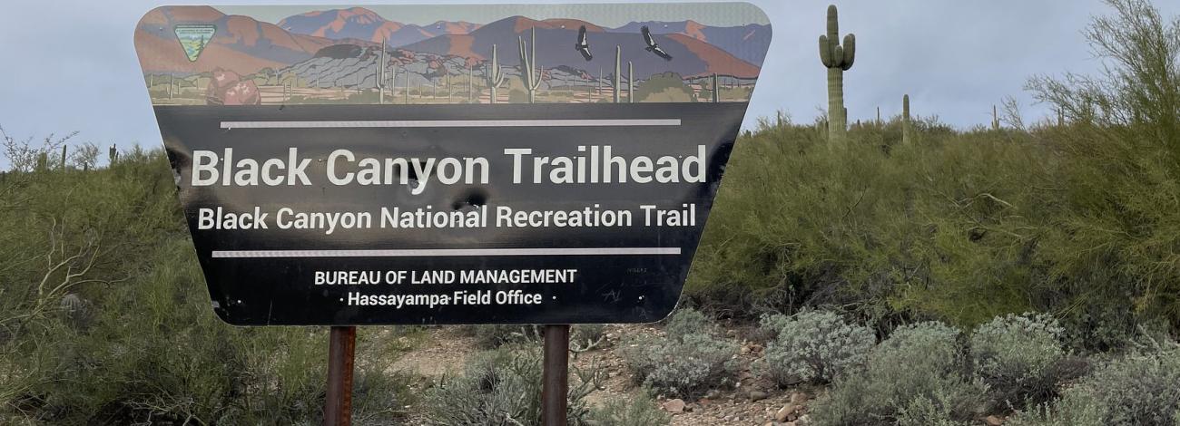 Black Canyon City Trailhead sign