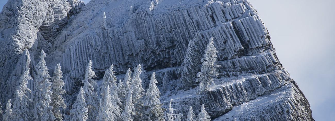 First snow on Pilot Rock, Cascade-Siskiyou National Monument