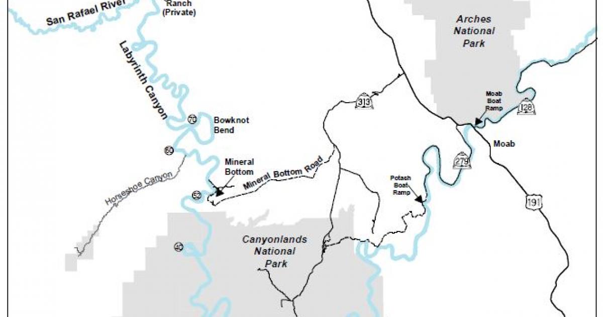 Labyrinth Canyon Map  Bureau of Land Management