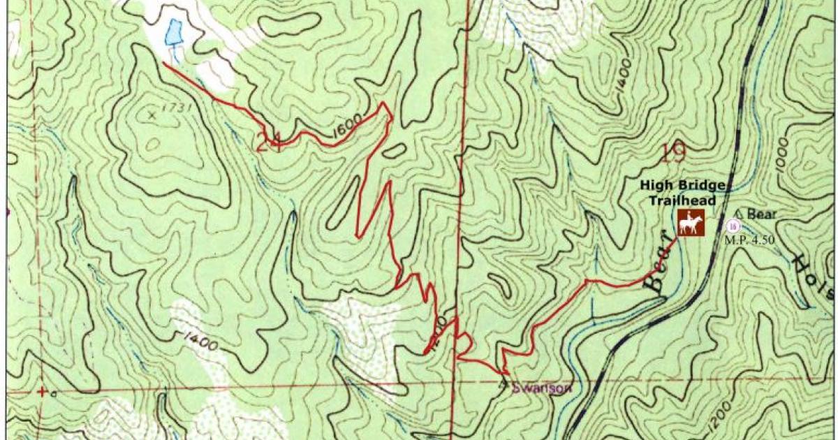 Cache Creek High Bridge Trail Map Bureau Of Land Management   Media Center Public Room California Cache Creek High Bridge Trail Map Thumbnail 