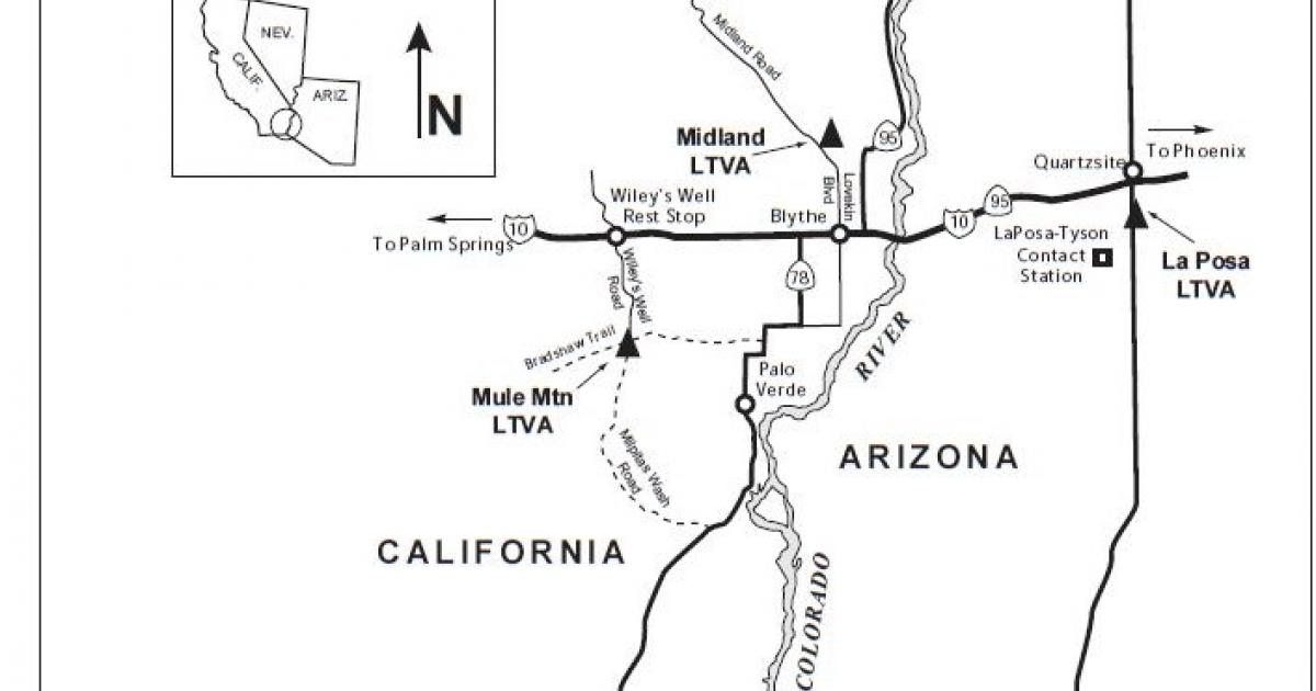 Long-Term Visitor Area (LTVA) - MAP | Bureau Of Land Management