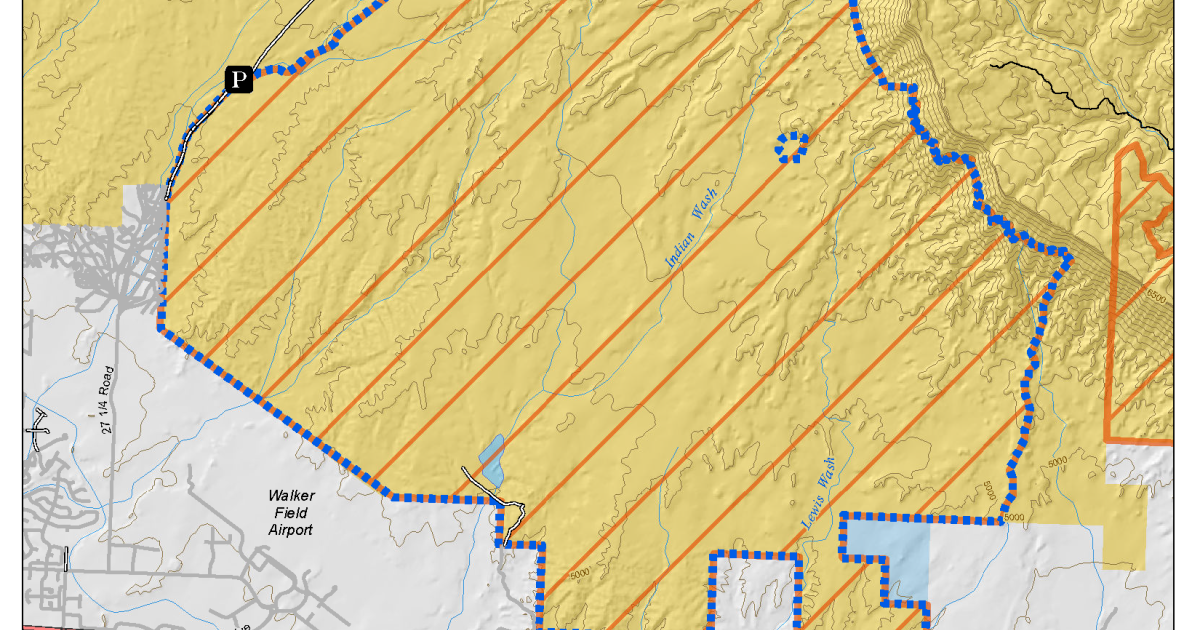 Grand Valley Shooting Ranges Extensive Recreation Management Area Map Bureau Of Land Management 6041