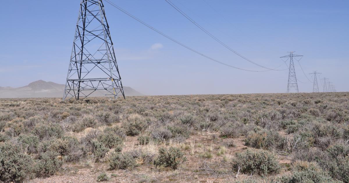 BLM Approves Construction Of TransWest Express Transmission Project   ExistingTransmissionAcrossUtahWestDesert PhotobySWCA.JPG