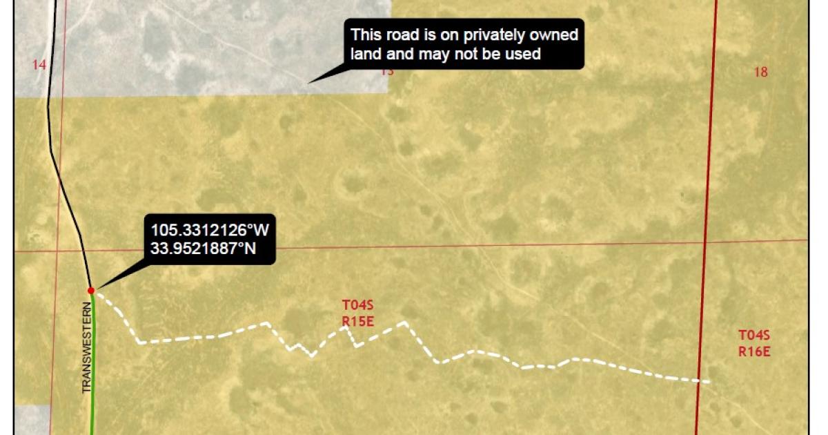 Hiking Route to Monument for Alleged UFO Skip Site | Bureau of Land ...