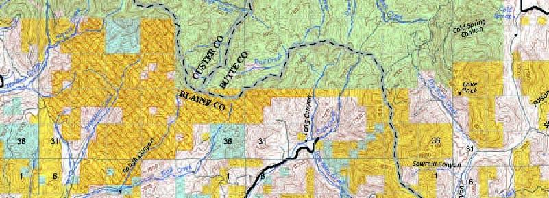 idaho campingmap